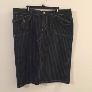 🍁LIPSY | striped denim skirt🍁